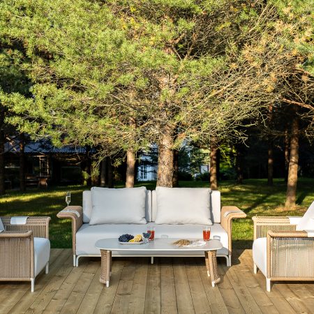 "Мальдивы" лаунж-зона из искусственного ротанга