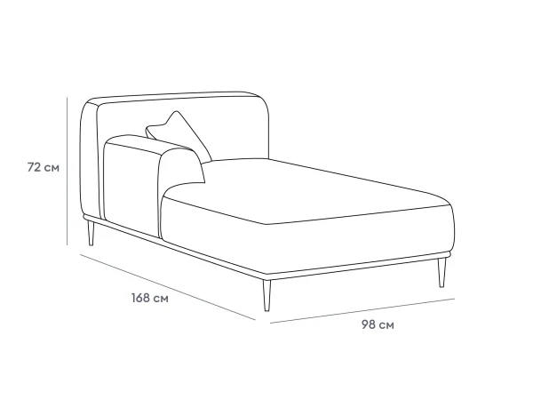 Оттоманка Portofino левая бежевый — изображение 3