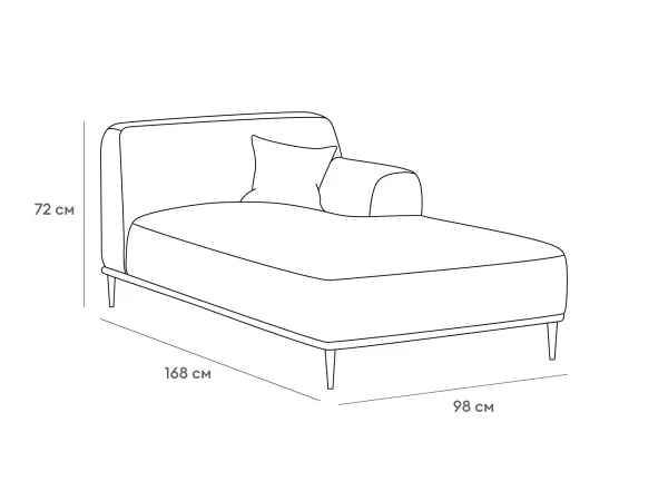 Оттоманка Portofino правая бежевый — изображение 3