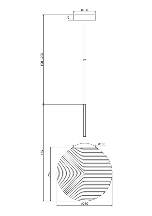 Подвесной светильник Maytoni P031PL-01CH — изображение 2