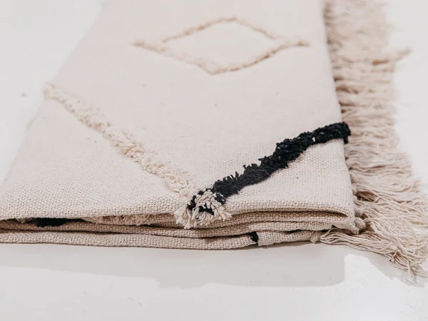 Покрывало Blush 170х130 бежевый, черный — изображение 3