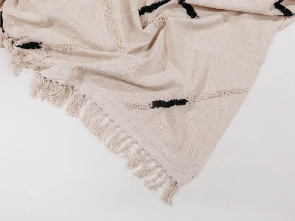 Покрывало Blush 170х130 бежевый, черный — изображение 4