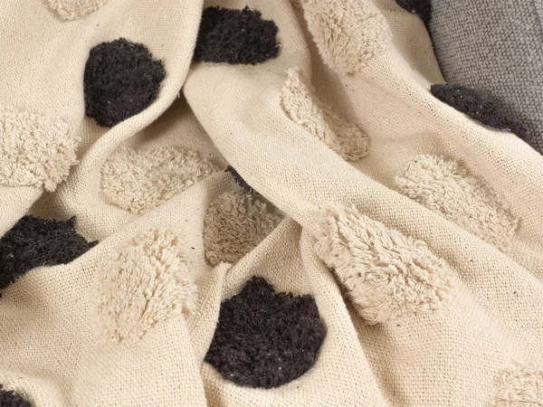 Покрывало Waiting 240х220 бежевый, черный — изображение 2