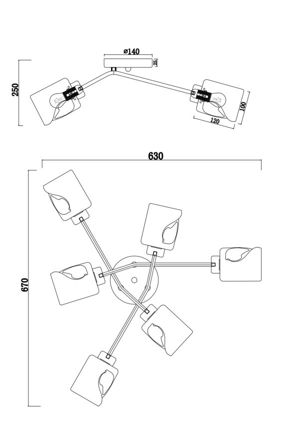 Потолочный светильник Freya FR5095CL-06G — изображение 4