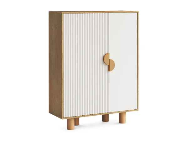 Шкаф левый Cresco серо-бежевый, дуб — изображение 2