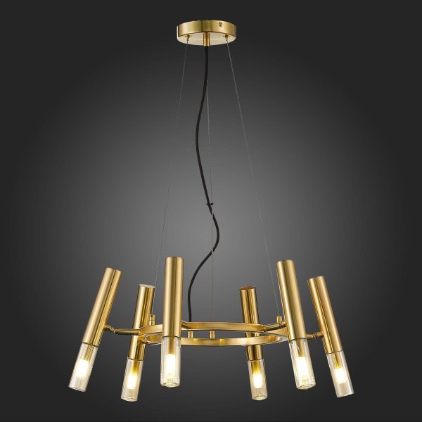 Золотистый G9 LED 6*5W ECLIP