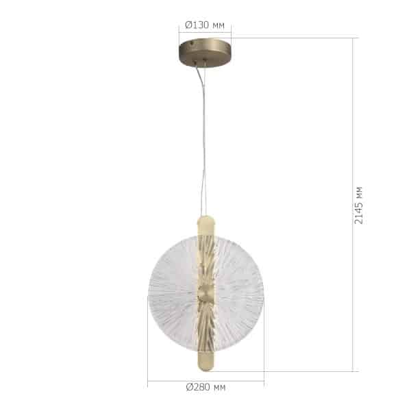 SL6141.303.01 Светильник подвесной ST-Luce бронза/прозрачный LED 1*11W 4000K WASI — изображение 5