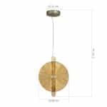 SL6141.313.01 Светильник подвесной ST-Luce бронза/янтарь LED 1*11W 4000K WASI — изображение 5