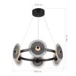 SL6142.433.01 Светильник подвесной ST-Luce черный/дымчатый LED 1*34W 4000K ALUMNO — изображение 4