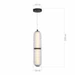 SL6144.403.01 Светильник подвесной ST-Luce черный/прозрачный LED 1*22W 4000K SAGUARO — изображение 4