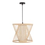 SL6241.503.01 Светильник подвесной ST-Luce Древесный/Белый E27 1*40W ALMA — изображение 2