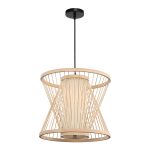 SL6241.503.01 Светильник подвесной ST-Luce Древесный/Белый E27 1*40W ALMA — изображение 3