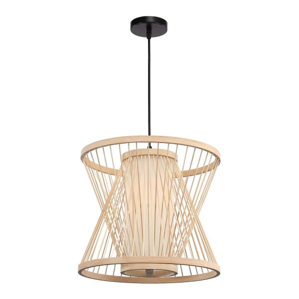 SL6241.503.01 Светильник подвесной ST-Luce Древесный/Белый E27 1*40W ALMA — изображение 3