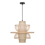 SL6241.513.01 Светильник подвесной ST-Luce Древесный/Белый E27 1*40W ALMA — изображение 2