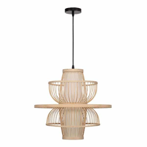 SL6241.513.01 Светильник подвесной ST-Luce Древесный/Белый E27 1*40W ALMA — изображение 2