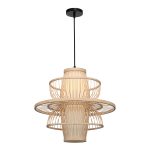 SL6241.513.01 Светильник подвесной ST-Luce Древесный/Белый E27 1*40W ALMA — изображение 3