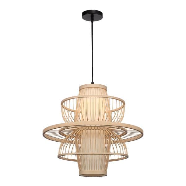 SL6241.513.01 Светильник подвесной ST-Luce Древесный/Белый E27 1*40W ALMA — изображение 3