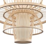 SL6241.513.01 Светильник подвесной ST-Luce Древесный/Белый E27 1*40W ALMA — изображение 4