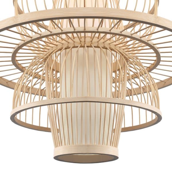 SL6241.513.01 Светильник подвесной ST-Luce Древесный/Белый E27 1*40W ALMA — изображение 4