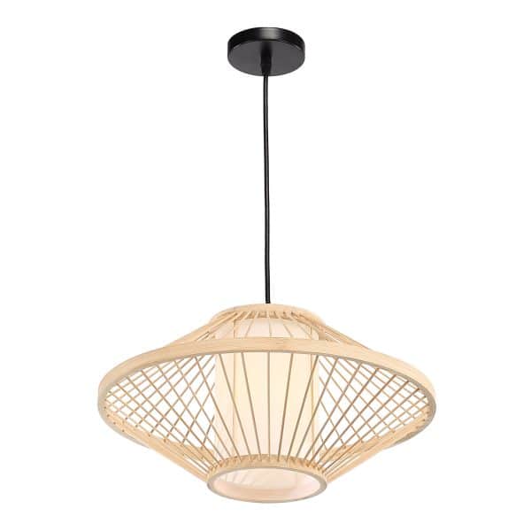 SL6241.533.01 Светильник подвесной ST-Luce Древесный/Белый E27 1*40W ALMA — изображение 3