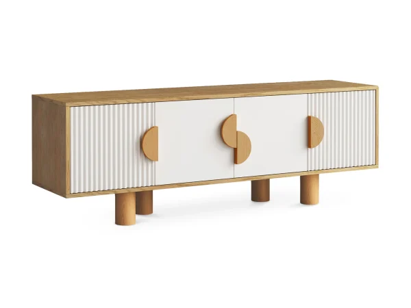 Тумба низкая Cresco серо-бежевый, дуб — изображение 2