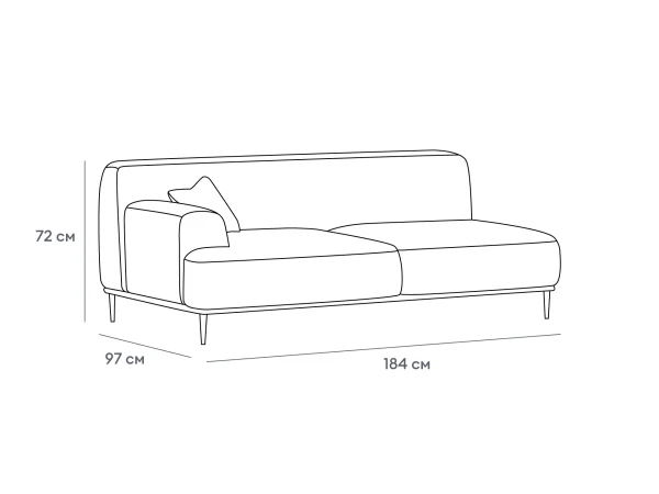 Завершение Portofino большое левое бежевый — изображение 3