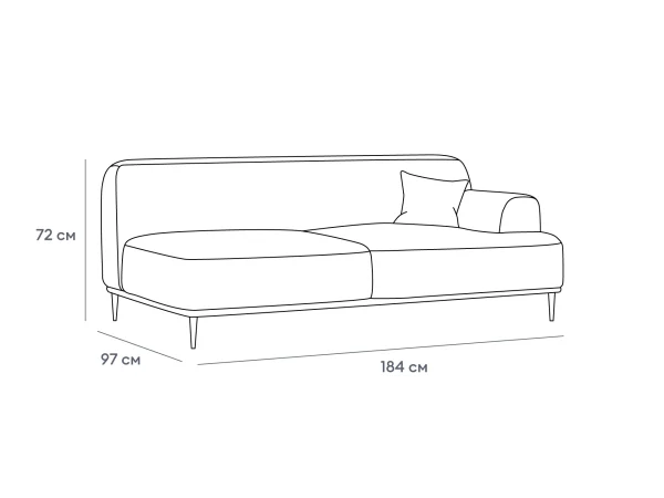 Завершение Portofino большое правое бежевый — изображение 3