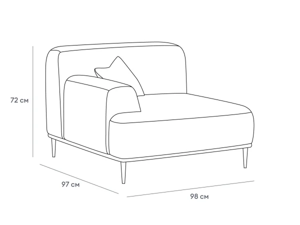 Завершение Portofino малое левое бежевый — изображение 3