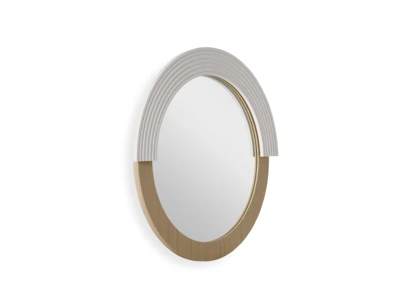 Зеркало Merch бежевый, белый — изображение 2