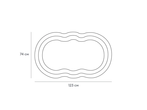Зеркало подвесное Fluffy светло-серый — изображение 5