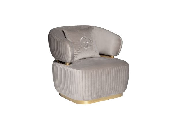 велюр серый 90*88*86см