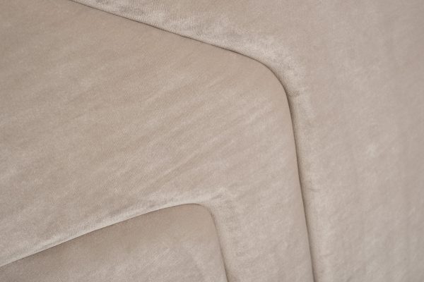 102AN-KRO-3180-SER Кровать Lancy 180см, велюр серый 200*220*146см — изображение 3