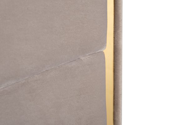 102AN-KRO-3180-SER Кровать Lancy 180см, велюр серый 200*220*146см — изображение 5