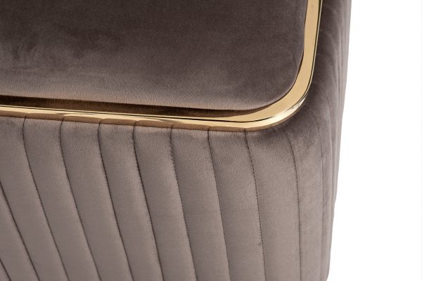 102AN-PUF-1300-KOR Пуф Glarus, велюр коричневый 45*45*45 см — изображение 3