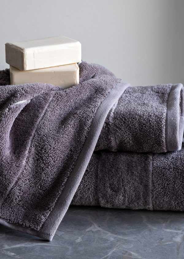 106DMT- 751-4110 -POL SER Полотенце Юнона серое, 70*140 — изображение 5