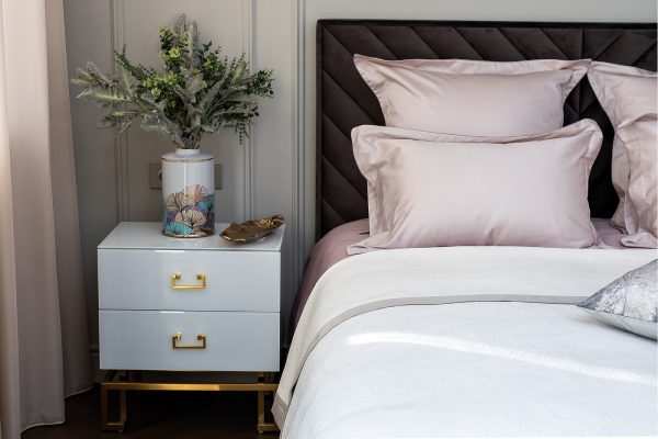 107TD-D25G2-NAV BEG Комплект наволочек сатин беж 70*70(2шт) — изображение 3