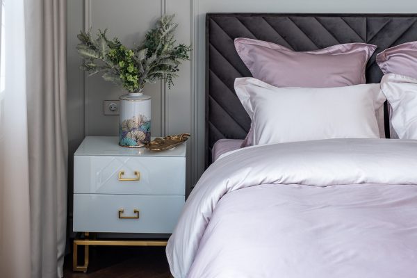 107TD-D25G2-NAV BEG Комплект наволочек сатин беж 70*70(2шт) — изображение 4