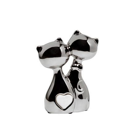 10K9287D Статуэтка "Котики" серебряная 11х5х15