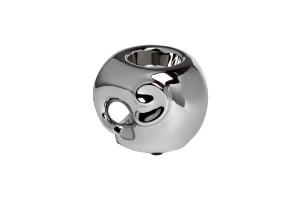 10K9482C Подсвечник "Слоник" серебряный 11х10х8