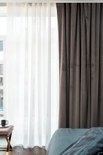 115KRT-282605-TUL CREM Тюль Ницца кремовый
