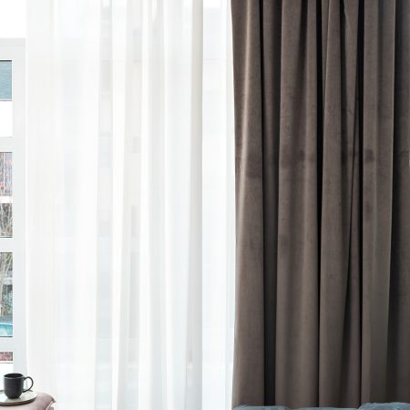 115KRT-282605-TUL CREM Тюль Ницца кремовый