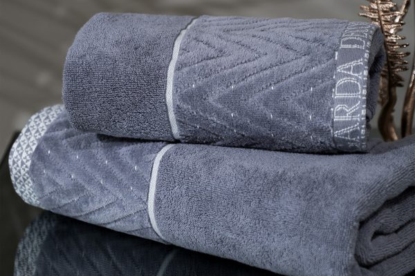 119VAL-01117 Полотенце Орсетто графит 50*90 — изображение 5