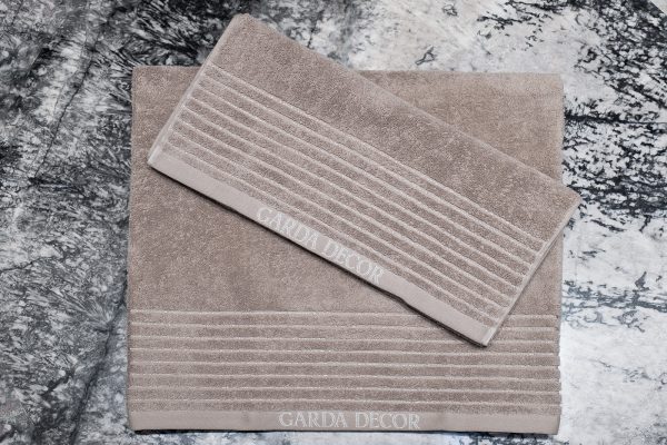 119VAL-01227 Полотенце Стелла коричневое 50*90 — изображение 4