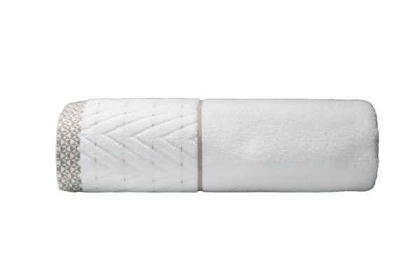 119VAL-02101 Полотенце Орсетто белое 70*140 — изображение 2