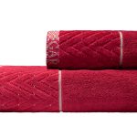 119VAL-11148 Полотенце Орсетто бордовое 70*140