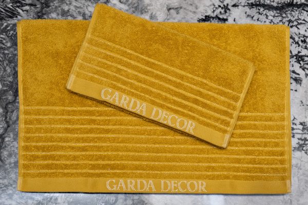 119VAL-21144 Полотенце Стелла горчичное 70*140 — изображение 4