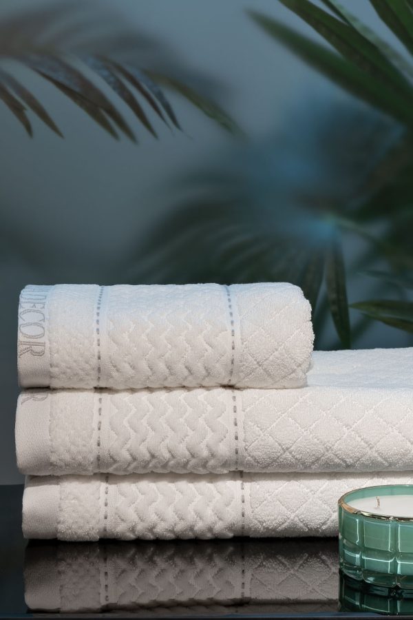 119VAL-ARG70140-POL BEL Полотенце Наполи белое 70*140 — изображение 4