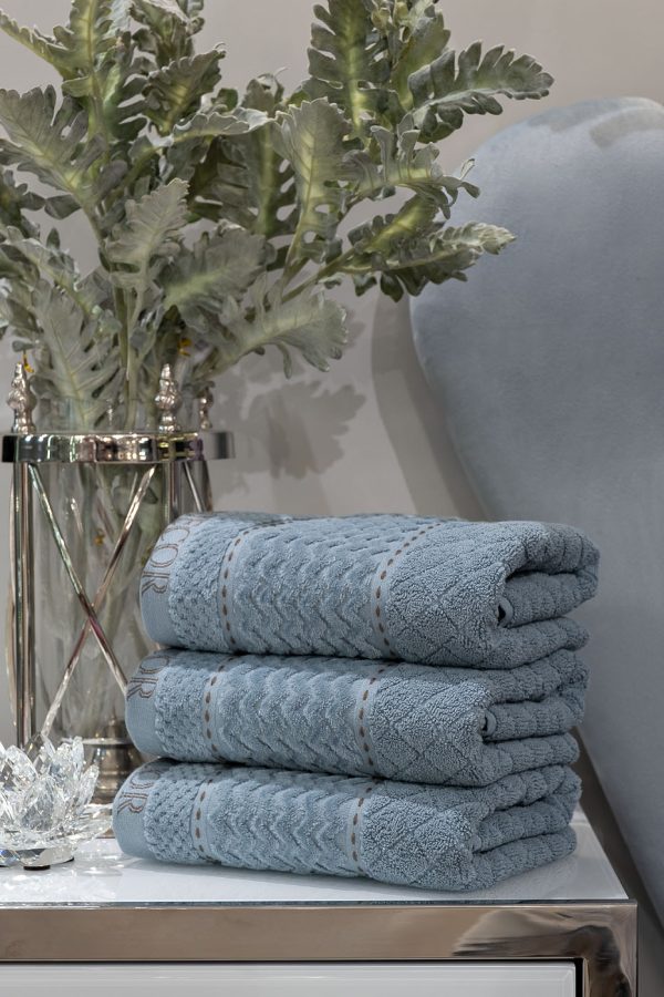 119VAL-ARG70140-POL GOL Полотенце Наполи голубое 70*140 — изображение 4