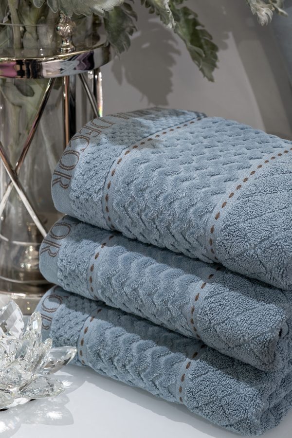 119VAL-ARG70140-POL GOL Полотенце Наполи голубое 70*140 — изображение 5