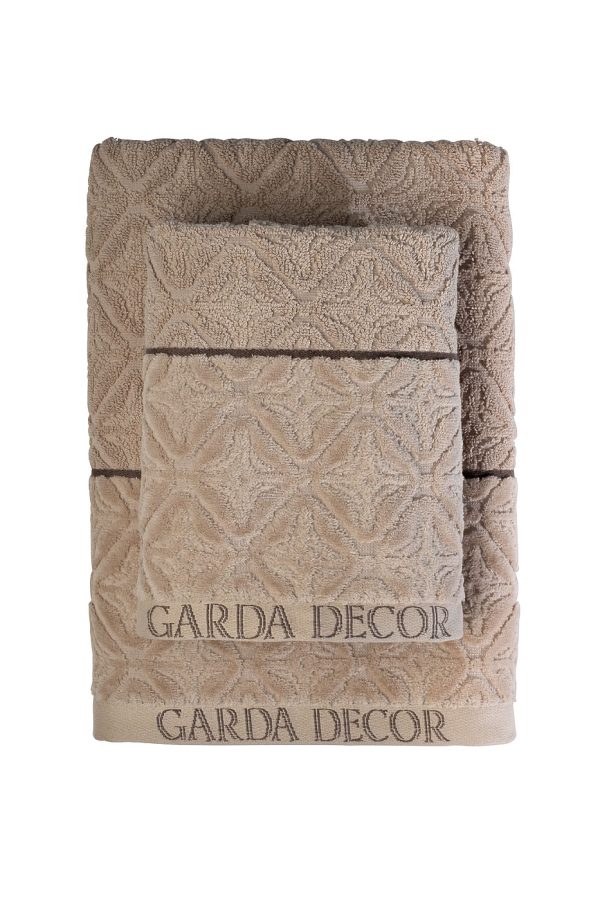 119VAL-ATL5090-POL ZHE Полотенце Ариане жемчужное 50*90 — изображение 3